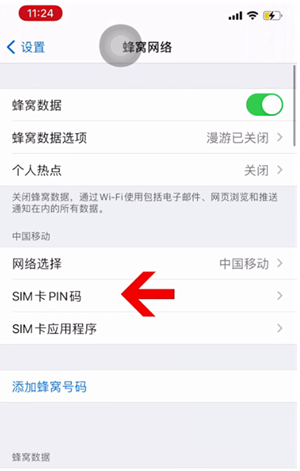 墨脱苹果14维修网分享如何给iPhone14的SIM卡设置密码 