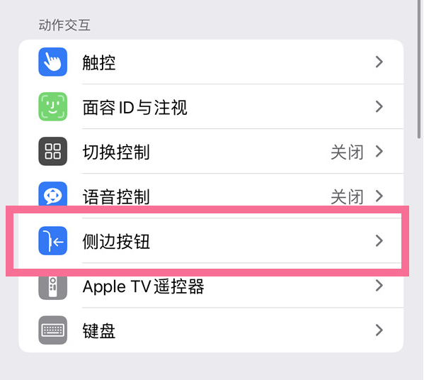 墨脱苹果14维修店分享iPhone14 Plus侧键双击下载功能关闭方法 