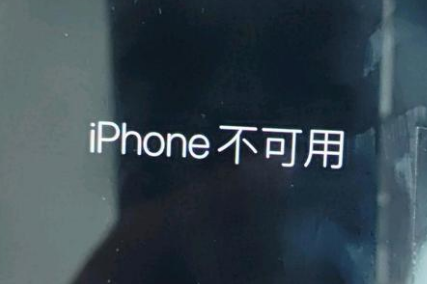 墨脱苹果服务网点分享锁屏界面显示“iPhone 不可用”如何解决 